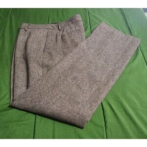 Charter Club Pant Shop Classic Fit Flat Front Women's Trousers Dark Gray Size 12